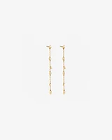 Drop Earrings with Opal & 0.15 Carat TW of Diamonds in 10kt Yellow Gold