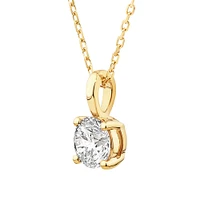 0.50 Carat TW Diamond Solitaire Pendant in 18kt White Gold