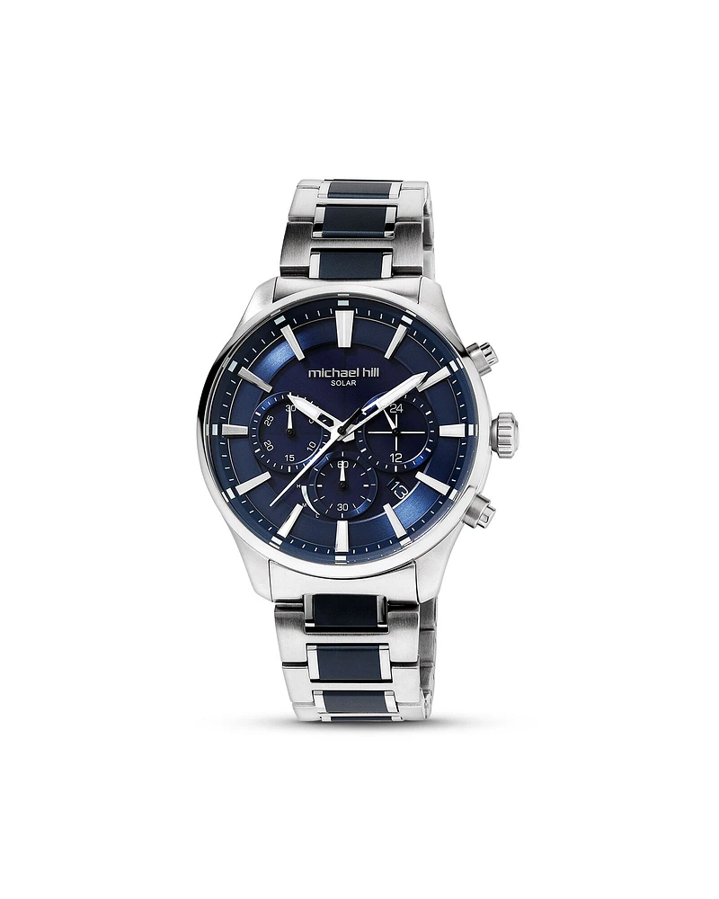 Solar Powered Men's Watch with Tone in Stainless Steel
