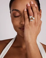 2.00 Carat TW Emerald Cut Laboratory-Grown Diamond Offset East West Engagement Ring in 14kt Yellow Gold