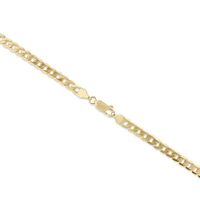 55cm (22") 4mm-4.5mm Width Curb Chain in 10kt Yellow Gold