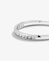 Wedding Band with 0.15 Carat TW of Diamonds in 14kt White Gold