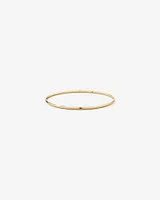 65mm (2.5") 2.3mm Width Solid Oval Bangle in 10kt Yellow Gold