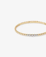 0.25 Carat TW Diamond Flex Bangle in 10kt Yellow Gold