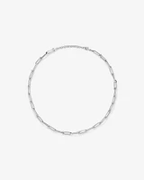 Ball and Oval Link Chain in Sterling Silver