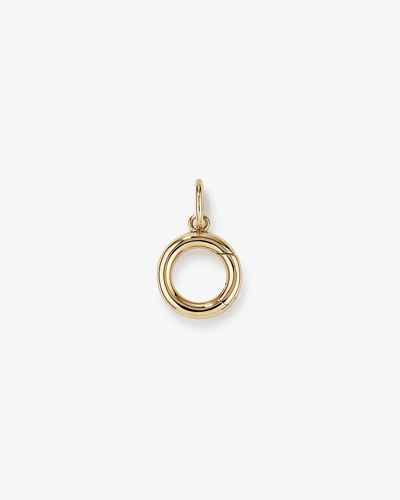 13mm Polished Pendant Enhancer in 10kt Gold