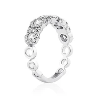 Bubble Ring with 1.00 Carat TW Diamonds in 10kt White Gold