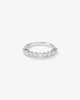 Ring with Carat TW Laboratory Grown Diamonds in 14kt White Gold
