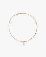 Signature Lock Necklace in 10kt Yellow Gold