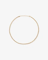 50cm (20") 4.4mm Width Hollow Rope Chain in 10kt Yellow Gold