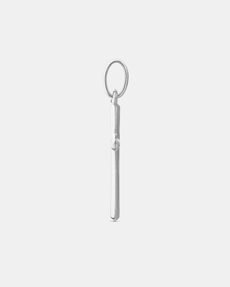 Cross Pendant in 10kt White Gold