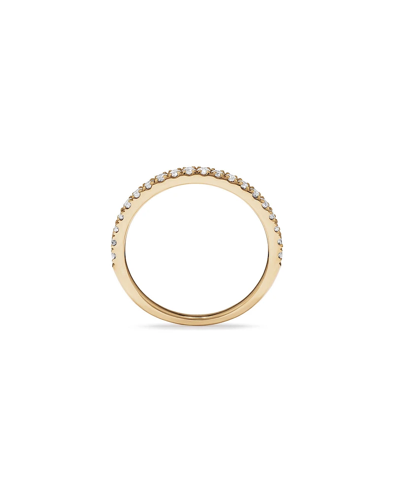 Wedding Band with Carat TW of Diamonds in 14kt White Gold