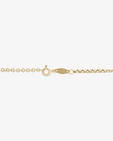 60cm (24") Hollow Belcher Chain in 10kt Yellow Gold