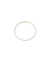 65mm (2.5") 5.7mm Width Solid Oval Bangle in 10kt Yellow Gold