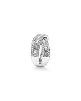 1.50 Carat TW Diamond Crossover Ring in 14kt White Gold