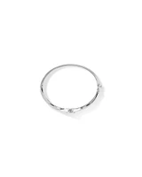 0.15 Carat TW Diamond Halo Everlight Bangle in Sterling Silver