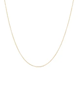50cm (20") 1mm Width Diamond Cut Belcher Chain in 18kt Yellow Gold