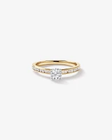 Carat TW Round Brilliant Signature 101 Diamond Ring in 14kt Yellow & White Gold