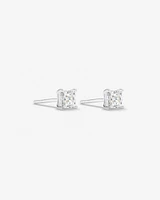 Stud Earrings with Cubic Zirconia in Sterling Silver