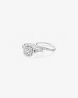 Bridal Set with 1.18 Carat TW of Diamonds in 14kt Rose Gold