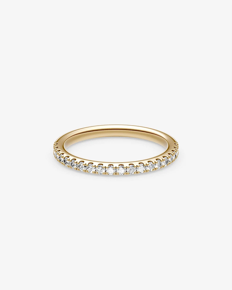 Wedding Band with Carat TW of Diamonds in 14kt White Gold