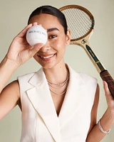 Collier de tennis de 6,00 carats au total, serti dans de l'or blanc 18 carats