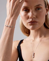 0.15 Carat TW Diamond Knots Bolo Bracelet in Sterling Silver
