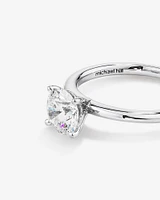 Solitaire Engagement Ring with 1.25 Carat TW of Laboratory-Grown Diamond in 18kt White Gold