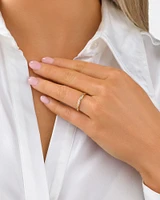 Wedding Band with Carat TW of Diamonds in 14kt Yellow Gold