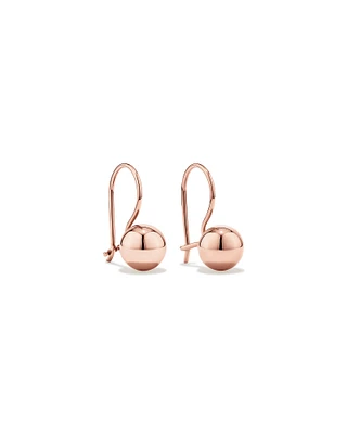 7mm Euroball Earrings in 10kt Rose Gold