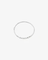 Triple Open Marquise Cubic Zirconia Bangle in Sterling Silver