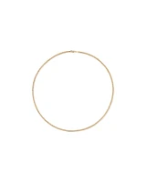 45cm (17") 2.8mm Width Semi Solid Miami Curb Chain in 10kt Yellow Gold