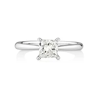 Evermore Certified Solitaire Ring With 1 Carat TW Diamond In 14kt White Gold