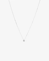 Round Diamond Cluster Pendant in 10kt White Gold
