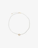 55cm (22") Cultured Freshwater Pearl Open Chain Necklace in 10kt Yellow Gold