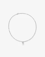Signature Lock Necklace in Sterling Silver