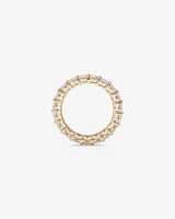 3.00 Carat TW Round Brilliant Laboratory-Grown Diamond Eternity Ring in 14kt Yellow Gold
