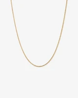 45cm (17") 2.8mm Width Semi Solid Miami Curb Chain in 10kt Yellow Gold