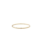 65mm (2.5") 2.3mm Width Solid Oval Bangle in 10kt Yellow Gold