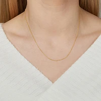 45cm (18") 1mm-1.5mm Width Solid Belcher Chain in 10kt Yellow Gold