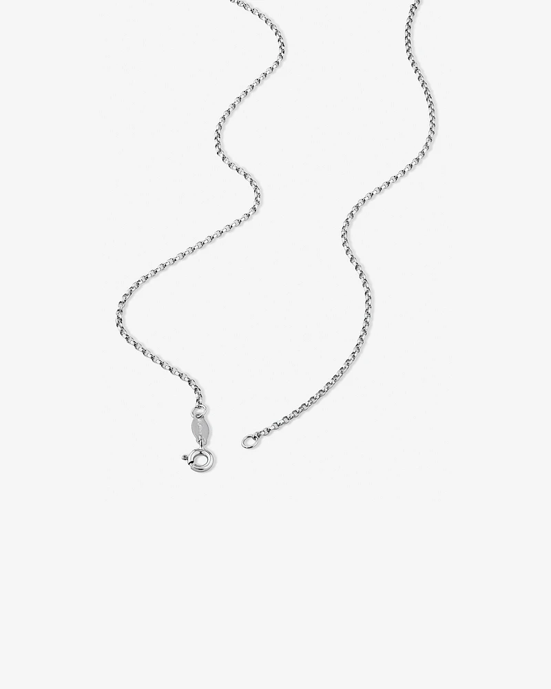 50cm (20") 1mm-1.5mm Width Diamond Cut Belcher Chain in 18kt Yellow Gold