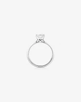 Evermore Certified Solitaire Ring With 1 Carat TW Diamond In 14kt White Gold