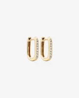Huggies with Carat TW of Diamonds in 10kt Yellow Gold