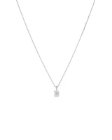 0.50 Carat TW Diamond Solitaire Pendant in 18kt White Gold