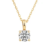 0.50 Carat TW Diamond Solitaire Pendant in 18kt White Gold