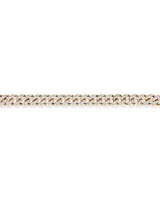 3.30 Carat TW Diamond Set Cuban Link Bracelet in 10kt Yellow and White Gold