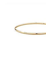 65mm (2.5") 2.3mm Width Solid Oval Bangle in 10kt Yellow Gold