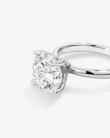 Carat TW Round Brilliant Laboratory-Grown Diamond Solitaire Engagement Ring in Platinum