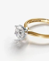 Certified Solitaire Engagement Ring with A 1 1/2 Carat TW Diamond in 18kt White Gold