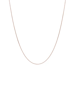 45cm (18") 1mm-1.5mm Width Solid Belcher Chain in 10kt Yellow Gold